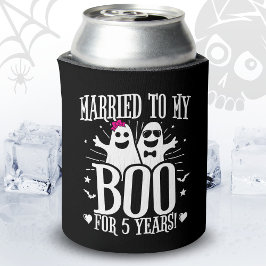 Huwelijksjubileum in oktober Grappige 5e verjaarda Blikjeskoeler
