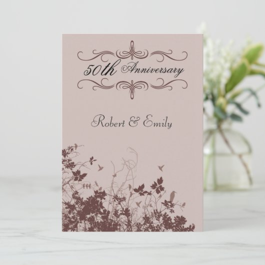 Huwelijksjubileum Kaart (Staand voorkant)