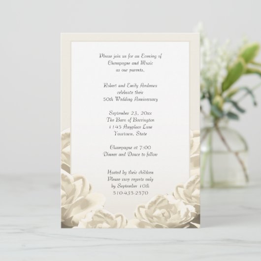 Huwelijksjubileum Kaart (Staand voorkant)