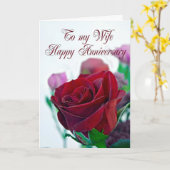 Huwelijksjubileum Kaart (Gele Bloem)