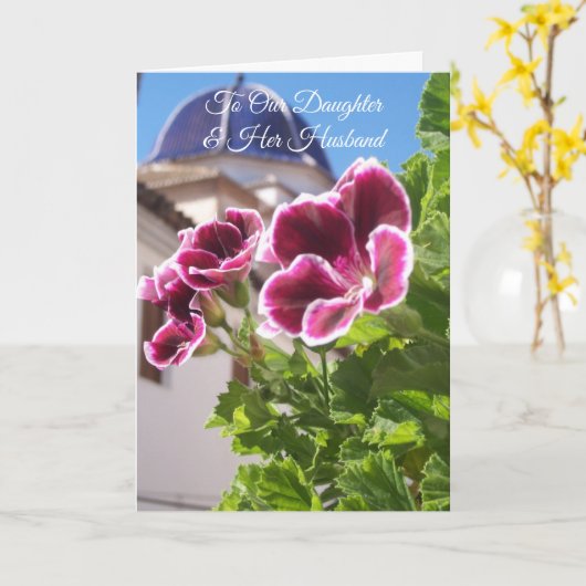 Huwelijksjubileum Kerendochter Persoonlijk Kaart (Gele Bloem)