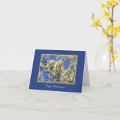 Huwelijksjubileum Kersenbloesem Kaart (Gele Bloem)