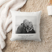 Huwelijksjubileum Koppel Foto Huwelijksdatum Kussen (Deken)