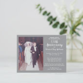 Huwelijksjubileum met antieke fotolijst briefkaart (Staand voorkant)