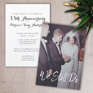 Huwelijksjubileum met foto - We doen het nog steed Kaart