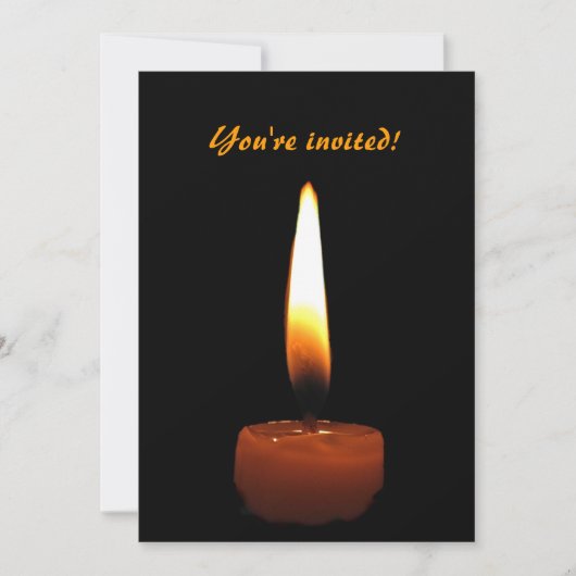 Huwelijksjubileum met kaars kaart (Voorkant)