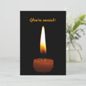 Huwelijksjubileum met kaars kaart (Staand voorkant)