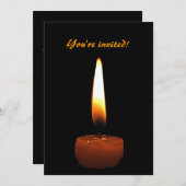 Huwelijksjubileum met kaars kaart (Voorkant / Achterkant)