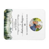 Huwelijksjubileum Mountain Pine 58 Save the Date Magneet (Horizontaal)