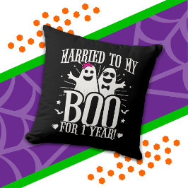 Huwelijksjubileum oktober Grappig 1-jarig jubileum Kussen