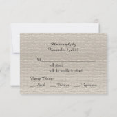 Huwelijksjubileum RSVP Kaarten, Zilver (Achterkant)