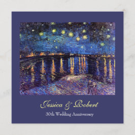 Huwelijksjubileum, Starry Night over the Rhone Kaart