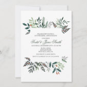 Huwelijksjubileum uitnodiging Winterkrans (Voorkant)