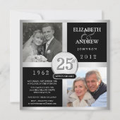 Huwelijksjubileum - Uitnodigingen met Then & Now f (Voorkant)