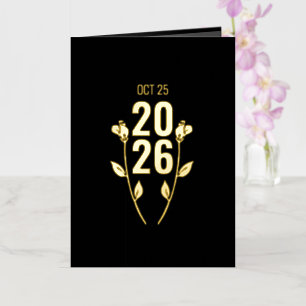 Huwelijksjubileum Vouwfolie Fotokaart Folie Wenskaart
