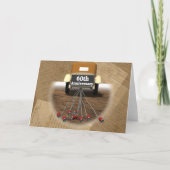 Huwelijksjubileumcadeaus 60 jaar kaart (Voorkant)