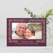 Huwelijksjubileumfeest | Aangepaste foto Bedankkaart (Staand voorkant)