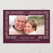 Huwelijksjubileumfeest | Aangepaste foto Bedankkaart (Voorkant)