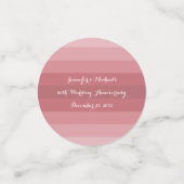 Huwelijksjubileumfeest Bruidsmeisjesfeest Stof Roz Confetti (Kleine voorkant)