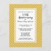 Huwelijksjubileumfeest Moderne Polka 50ste goud Briefkaart (Voorkant)