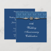 Huwelijksjubileumfeest uitnodiging (Voorkant / Achterkant)