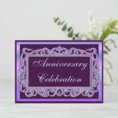 Huwelijksjubileumfeest uitnodiging (Staand voorkant)