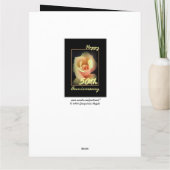 Huwelijksjubileumkaart 50 jaar Geelroos GROOT Kaart (Achterkant)