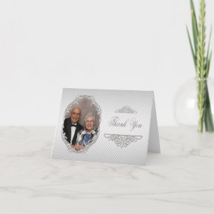 Huwelijksjubileumkaart 60 jaar getrouwd foto dankj bedankkaart