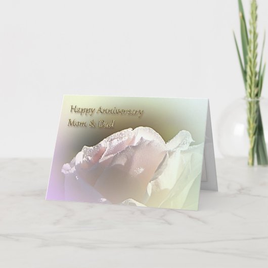 Huwelijksjubileumkaart voor mama en papa kaart (Voorkant)