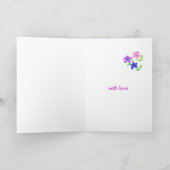 Huwelijksjubileumkaart voor vrouw - Bloemenpower Kaart (Binnen)