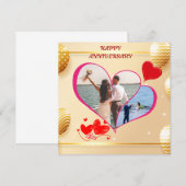 Huwelijksjubileumkaarten met aangepaste afbeelding (Voorkant / Achterkant)