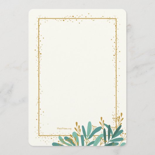 Huwelijksjubileumviering Kaart (Achterkant)