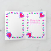 Huwelijkskaart 1 papier kaart (Binnen)