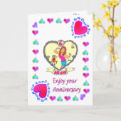 Huwelijkskaart 6e ijzer kaart (Gele Bloem)