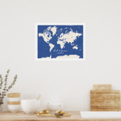 Huwelijkskaart - Alternatief voor het gastenboek d Poster (Keuken)