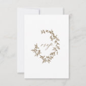 Huwelijkskaart Antwoordkaart Graag Reactie Olijven Kaart (Achterkant)