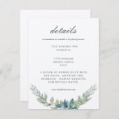 Huwelijkskaart bijlage kaart (Voorkant / Achterkant)