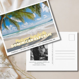 Huwelijkskaart Dominican Republic Save the Date Po Briefkaart
