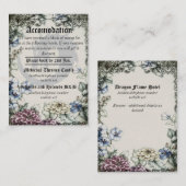 Huwelijkskaart Draak Middeleeuwse Gotische Accommo Informatiekaartje (Voorkant / Achterkant)