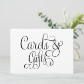 Huwelijkskaart en cadeau bord kaart (Staand voorkant)