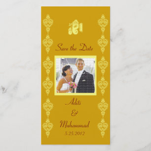 Huwelijkskaart Ganesha Save the Date Foto Kaarten