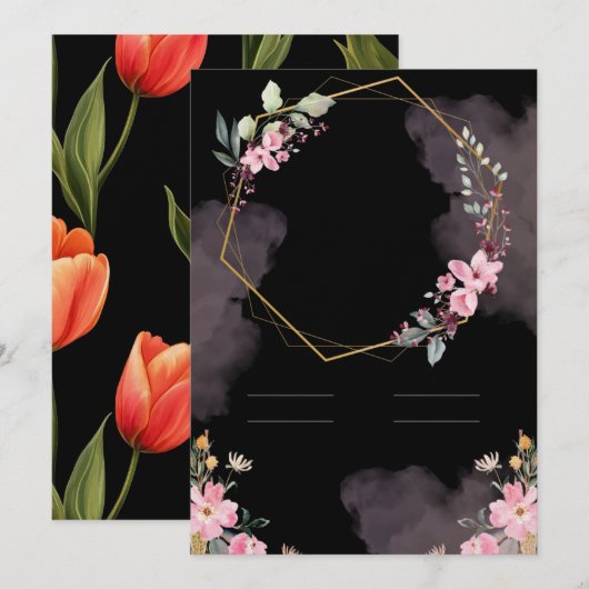 Huwelijkskaart Kaart (Voorkant / Achterkant)