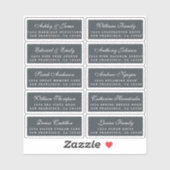 Huwelijkskaart kalligrafie gast adres labels (Vel)