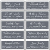 Huwelijkskaart kalligrafie gast adres labels (Voorkant)