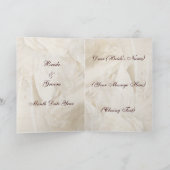 Huwelijkskaart met eigen tekst als cadeau voor bru kaart (Binnen)