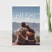 Huwelijkskaart met foto kaart (Voorkant)