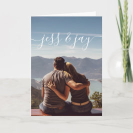 Huwelijkskaart met foto kaart