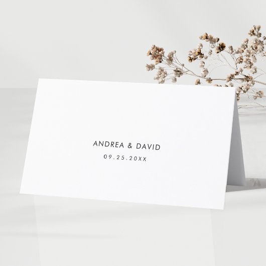 Huwelijkskaart met gastnaam in hartscript kaart