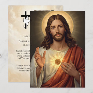 Huwelijkskaart met Gebed voor Jezus Heilige Hart 5 Kaart