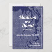 Huwelijkskaart Puget Sound Oude Landkaart Bewaar d Kaart (Voorkant)